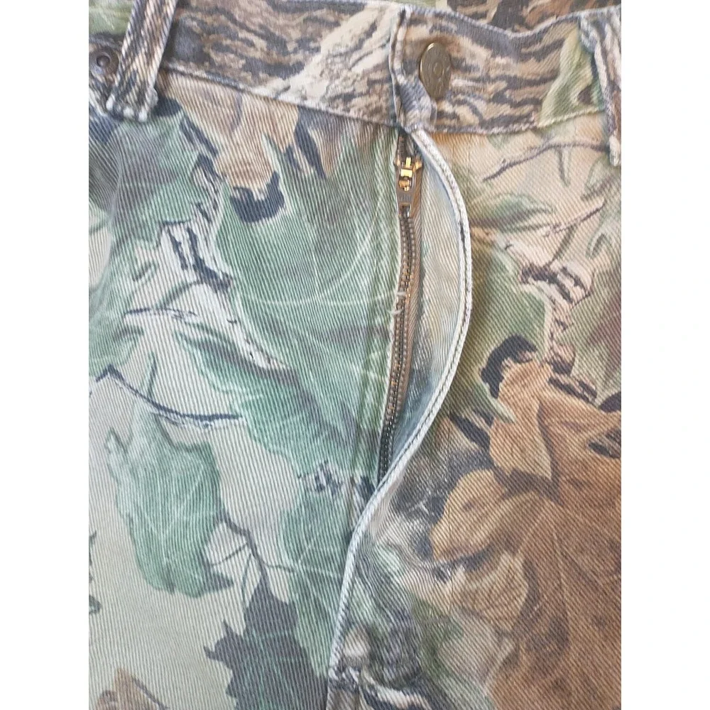 Cabelas Realtree Camo Pants Mens 32 Regular Straight Leg Cotton Canvas Hunting